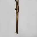 Portacandele in ottone e specchio, 1950 ca.