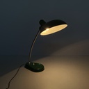 Lampada da tavolo in metallo verde, 1950 ca.