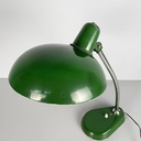 Lampada da tavolo in metallo verde, 1950 ca.