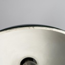 Lampada da tavolo in metallo verde, 1950 ca.