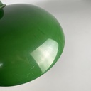 Lampada da tavolo in metallo verde, 1950 ca.