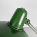Lampada da tavolo in metallo verde, 1950 ca.
