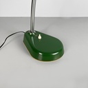 Lampada da tavolo in metallo verde, 1950 ca.