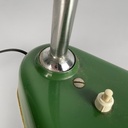 Lampada da tavolo in metallo verde, 1950 ca.