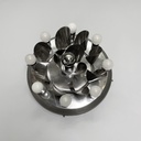 Applique in acciaio, 1970 ca.