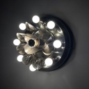 Applique in acciaio, 1970 ca.