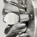 Applique in acciaio, 1970 ca.