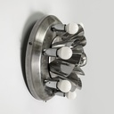 Applique in acciaio, 1970 ca.