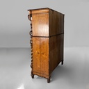 Credenza con specchi in legno tornito, 1930 ca.