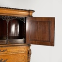 Credenza con specchi in legno tornito, 1930 ca.