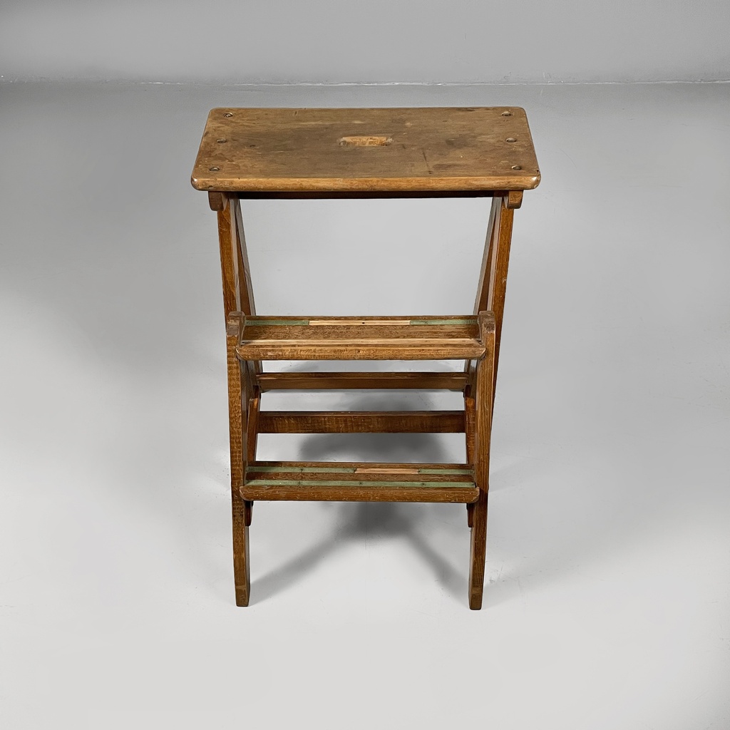 Sgabello scala in legno, 1930 ca.