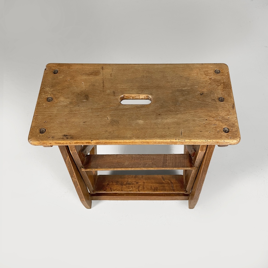 Sgabello scala in legno, 1930 ca.