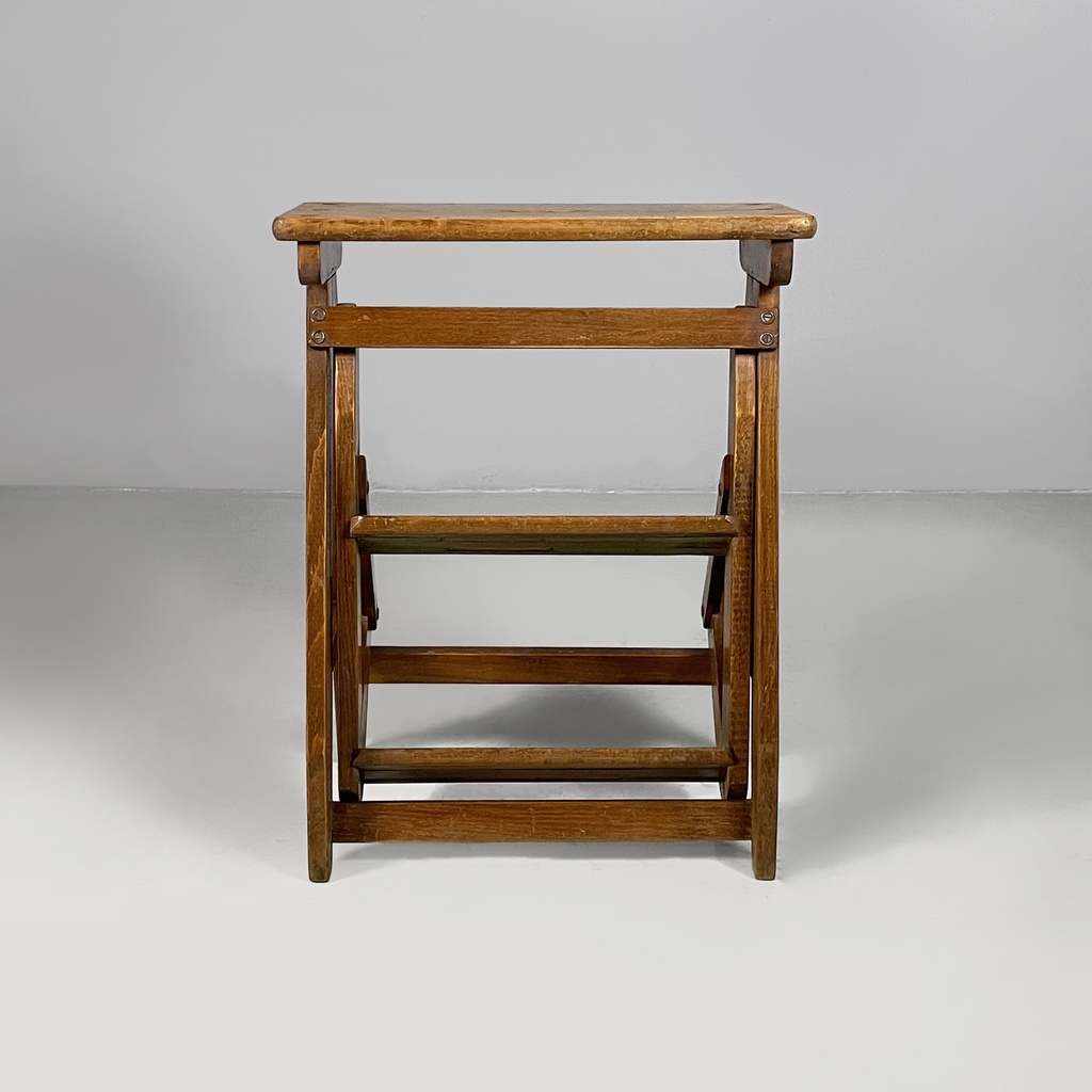 Sgabello scala in legno, 1930 ca.