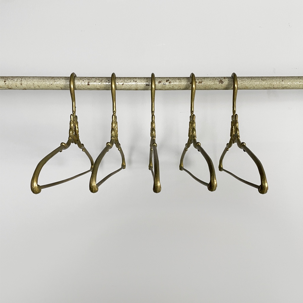 Appendiabiti in ottone, 1930 ca.