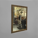 Specchio da parete in legno dorato, 1950 ca. 