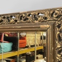 Specchio da parete in legno dorato, 1950 ca. 