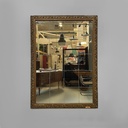 Specchio da parete in legno dorato, 1950 ca. 