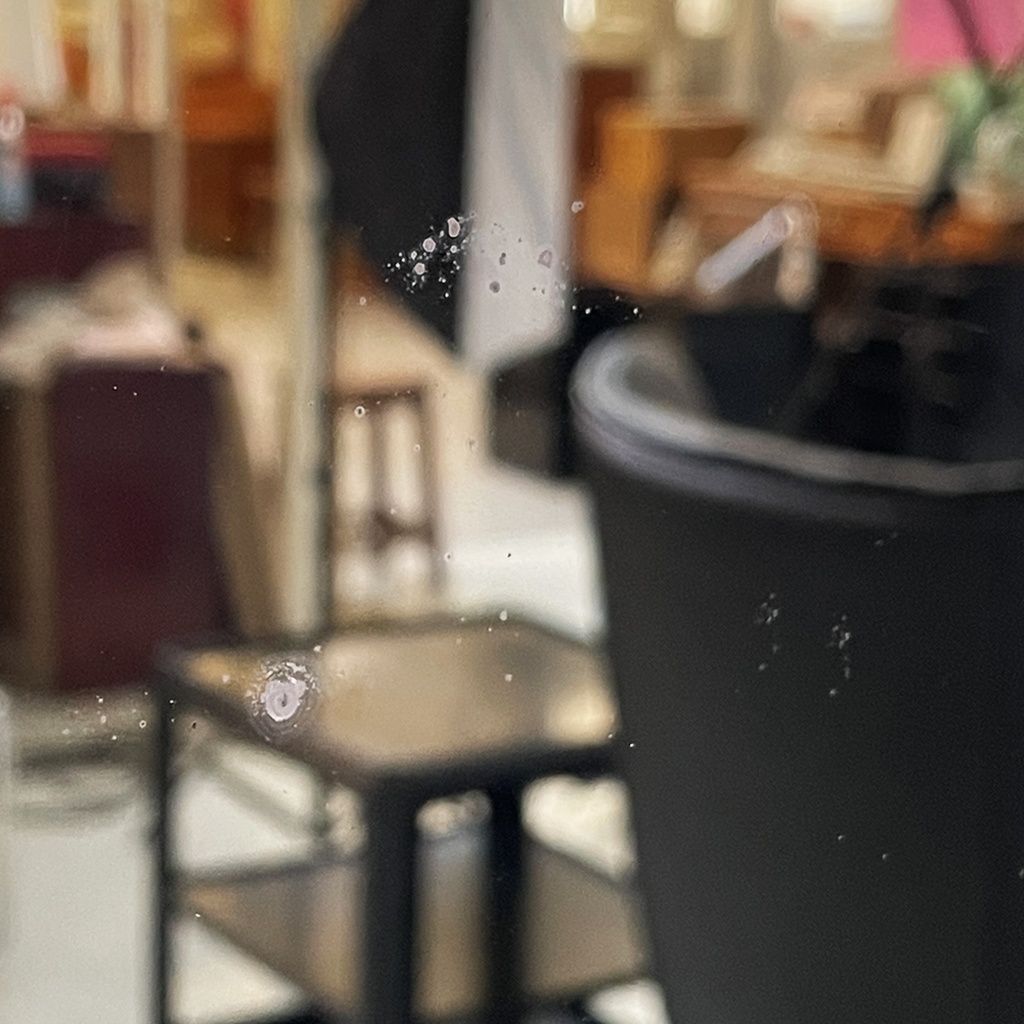 Specchio da parete in legno dorato, 1950 ca. 