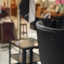 Specchio da parete in legno dorato, 1950 ca. 