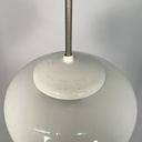 Lampadario in vetro opalino, 1970 ca.