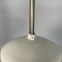 Lampadario in vetro opalino, 1970 ca.