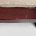 Poltrona in legno e tessuto beige, 1930 ca.