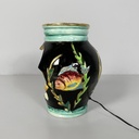 Lampada da tavolo in ceramica smaltata, 1950 ca.