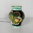 Lampada da tavolo in ceramica smaltata, 1950 ca.