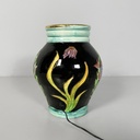 Lampada da tavolo in ceramica smaltata, 1950 ca.