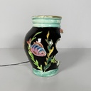 Lampada da tavolo in ceramica smaltata, 1950 ca.