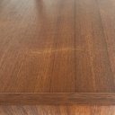 Libreria in legno, metallo nero e ottone, 1960 ca.