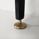 Libreria in legno, metallo nero e ottone, 1960 ca.