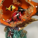 Scultura a forma di pesce in ceramica, 1950 ca.