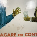 Insegna in metallo, 1950 ca.