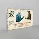 Insegna in metallo, 1950 ca.