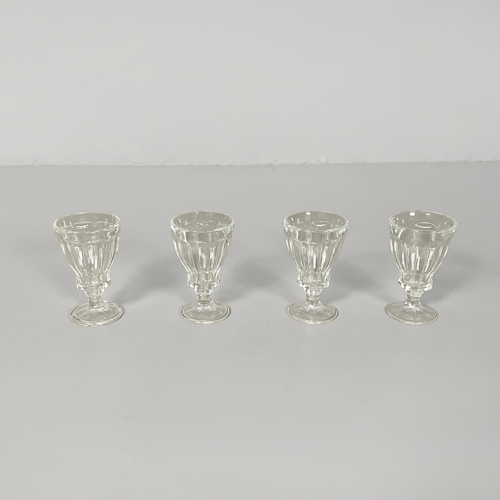 Bicchieri in vetro, 1930 ca.