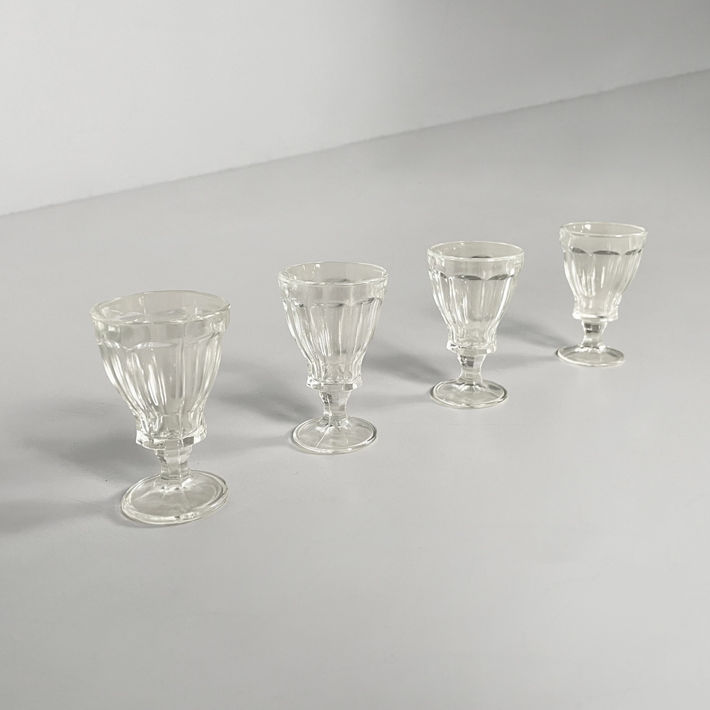 Bicchieri in vetro, 1930 ca.