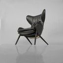 Poltrona con pouf P22 di Patrick Norguet per Cassina, 2010 ca. 