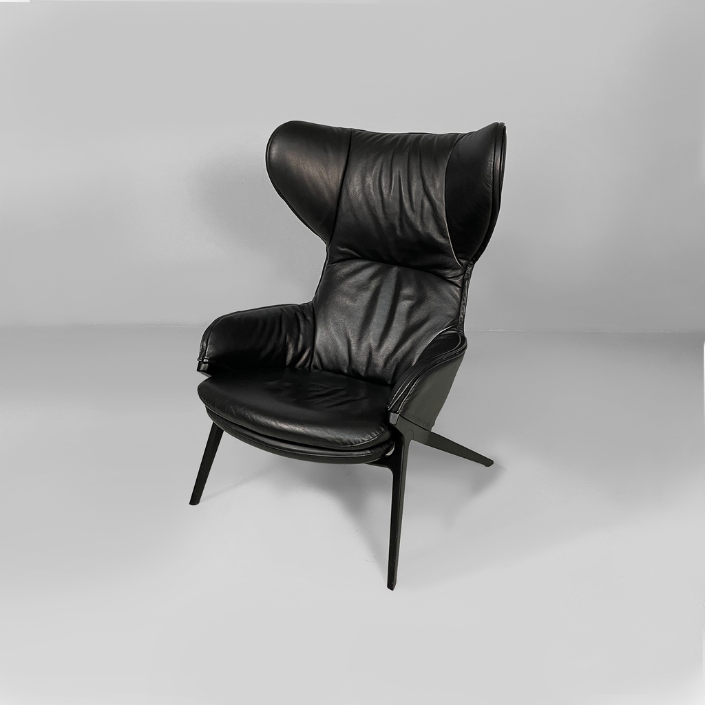 Poltrona con pouf P22 di Patrick Norguet per Cassina, 2010 ca. 