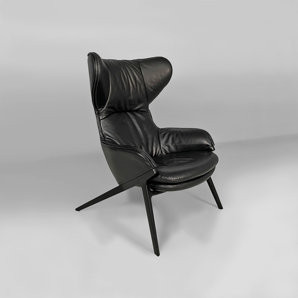 Poltrona con pouf P22 di Patrick Norguet per Cassina, 2010 ca. 