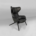 Poltrona con pouf P22 di Patrick Norguet per Cassina, 2010 ca. 