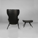 Poltrona con pouf P22 di Patrick Norguet per Cassina, 2010 ca. 