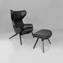 Poltrona con pouf P22 di Patrick Norguet per Cassina, 2010 ca. 