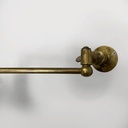 Lampada da parete in ottone e vetro, 1940 ca.