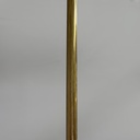 Lampadario in ottone e metallo bianco, 1950 ca.