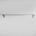 Mensola in vetro e ottone, 1930 ca.