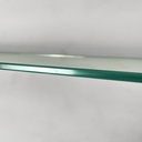 Mensola in vetro e ottone, 1930 ca.