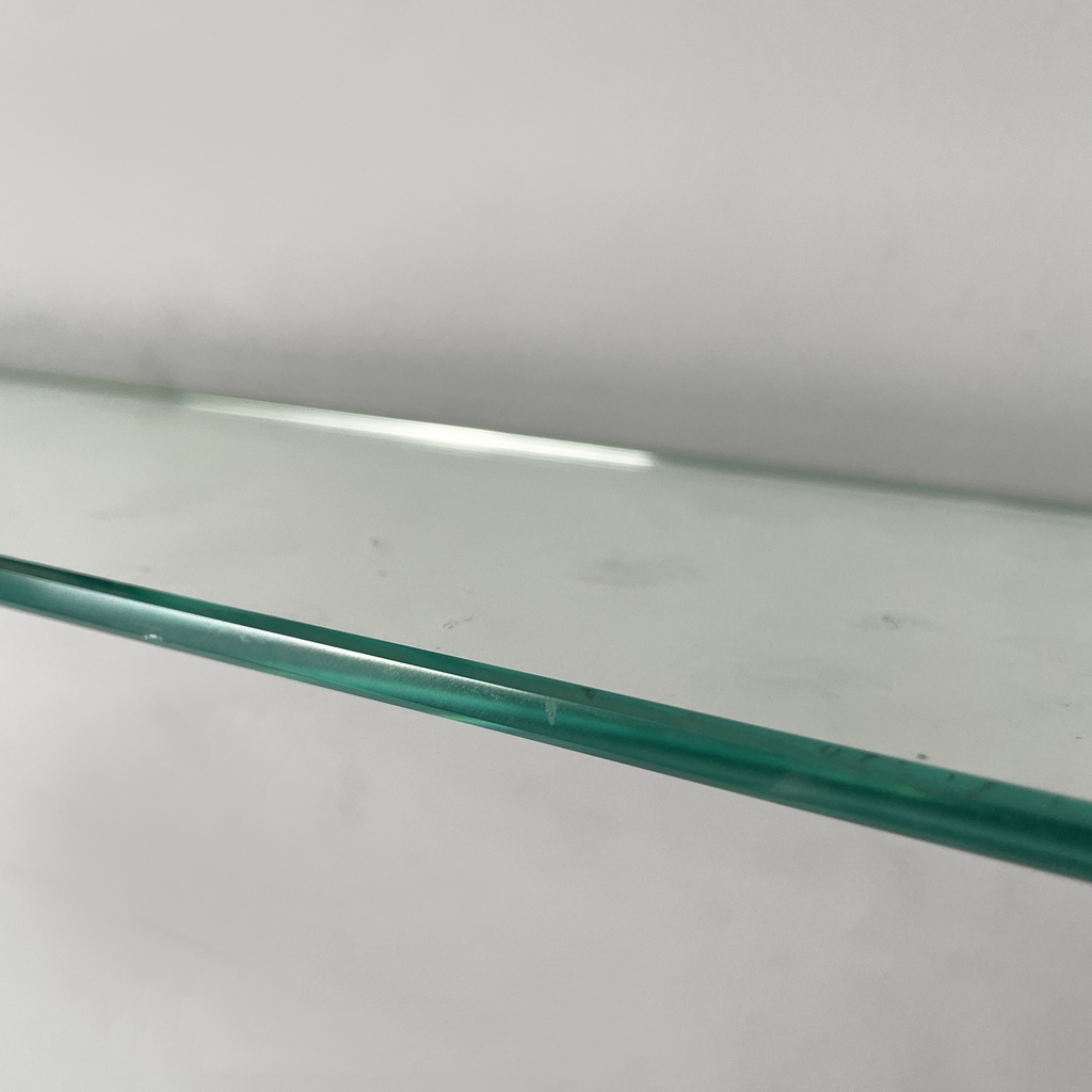 Mensola in vetro e ottone, 1930 ca.