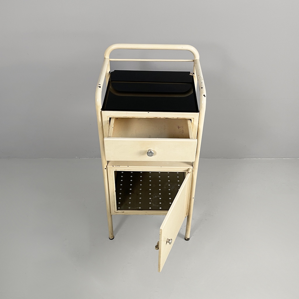 Sideboard in ferro e vetro, 1940 ca.