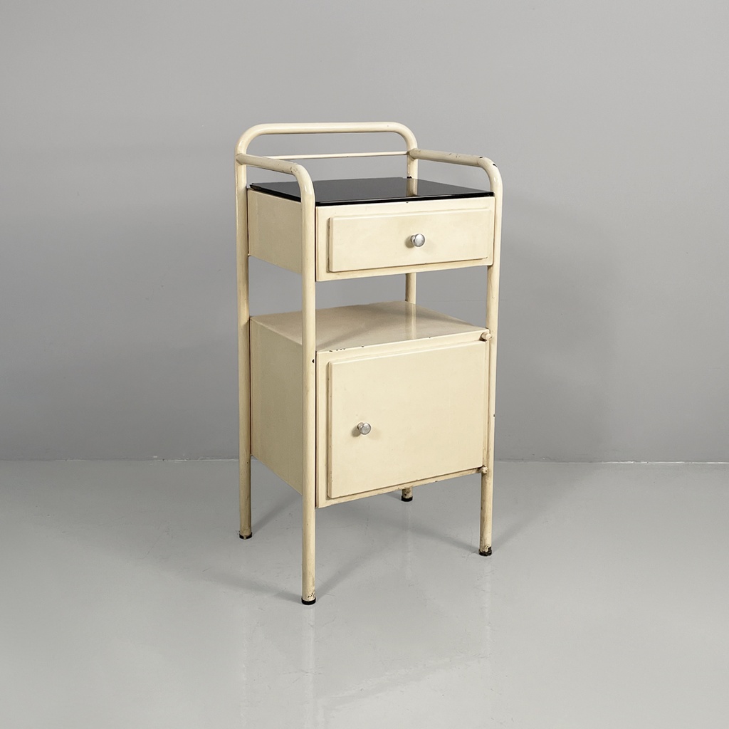 Sideboard in ferro e vetro, 1940 ca.